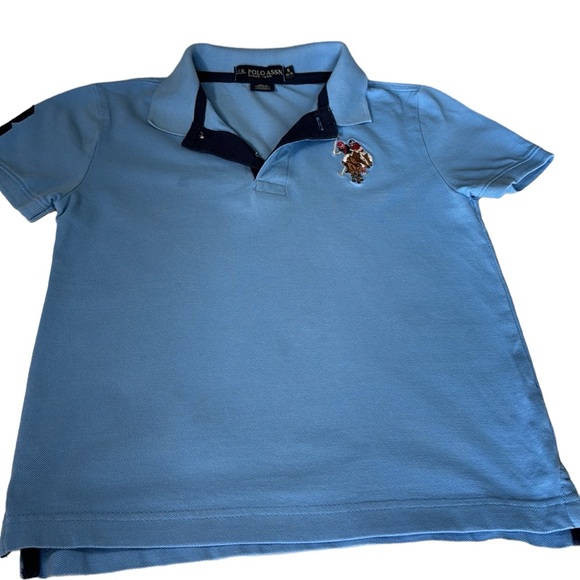 Boys’ Ralph Lauren U. S. Polo Assn Denim Blue Embroidered iconic Polo Sz S 6, 7 - Picture 3 of 15